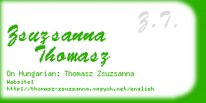 zsuzsanna thomasz business card